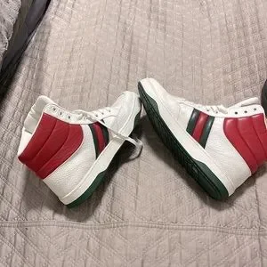 Gucci Ronnie Padded High \'White red green adidas Clarks 8th Street Samba by Ronnie Fieg Chalk White  main image 4